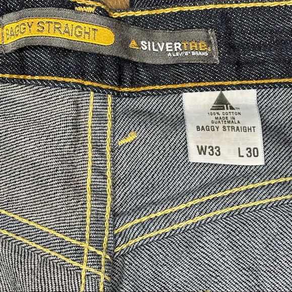 Vintage Levi's Silvertab Baggy Strsight Men's Jeans Size 33x30 - Picture 5 of 15